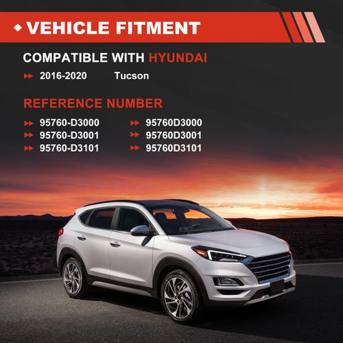 COUNCROSS 95760-D3000 Rear View Backup Camera Compatible with Hyundai Tucson 2016-2020 Replace 95760-D3001 95760-D3101
