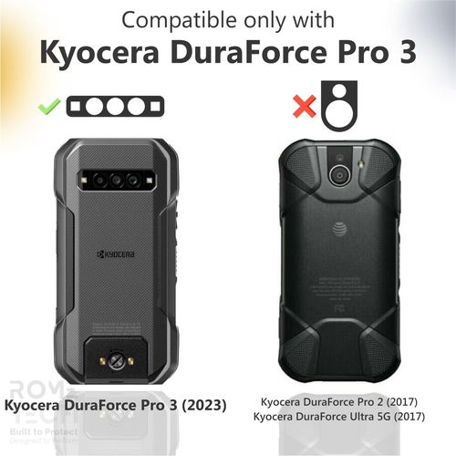 Rome Tech Designed for Kyocera Duraforce Pro 3 E7200 (2023) Phone case with Kickstand - Heavy Duty Armor Cover with Kickstand - Military Grade Duraforce Pro 3 E7200 Case - Red