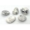 Howlite Small Crystal Tumbled Stones - 5 Pc