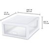 Sterilite 16 Quart Stackable Sturdy Plastic Storage Drawer Container for Home...