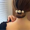 88flix Chignon Maker Deft Van Bun Hair Maker Ribbon Defft Band Hair Access Defft Band (Pearl)