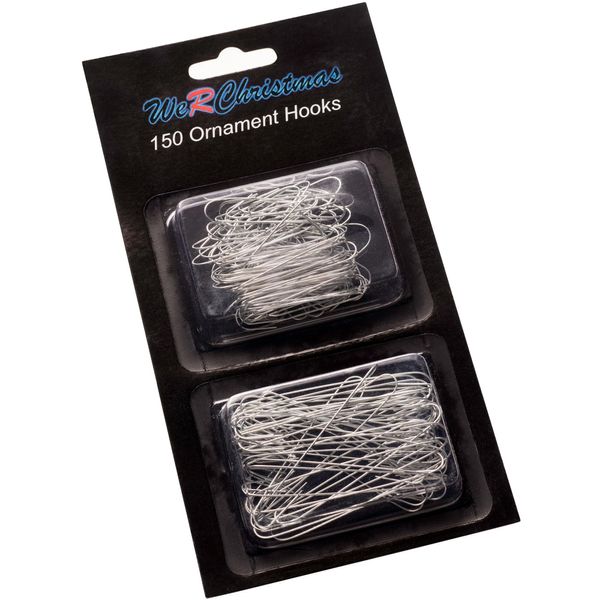 WeRChristmas Ornament Hooks, Silver, Small and Large Multi-Pack