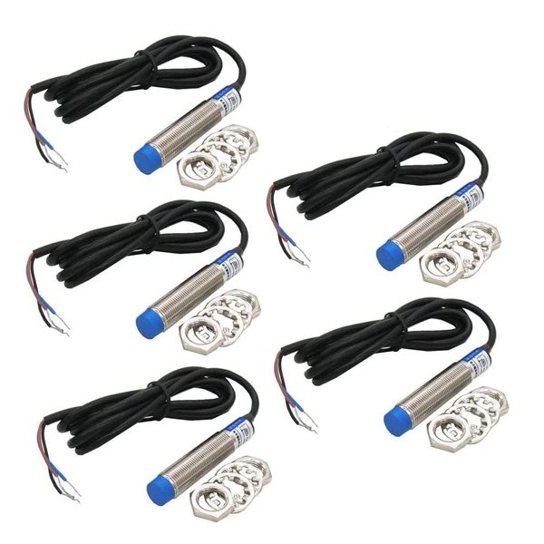 Fasizi Replacement LJ12A3-4-Z/BX Inductive Proximity Sensor Switch 3-Wire NPN DC6-36V - 5PCS