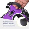 HEELE Dog Harness, Reflective, No-Pull, Adjustable, Purple, L