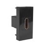 Maclean MCE720B HDMI Socket Outlet Modular Wall Outlet Flush Mount (HDMI socket, Black)