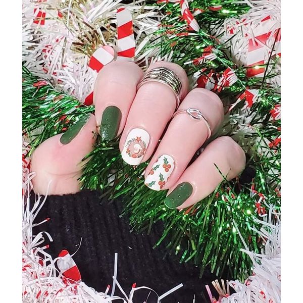 Color Nail Polish Strips  ZE0207   (Christmas) Please Read Description Below