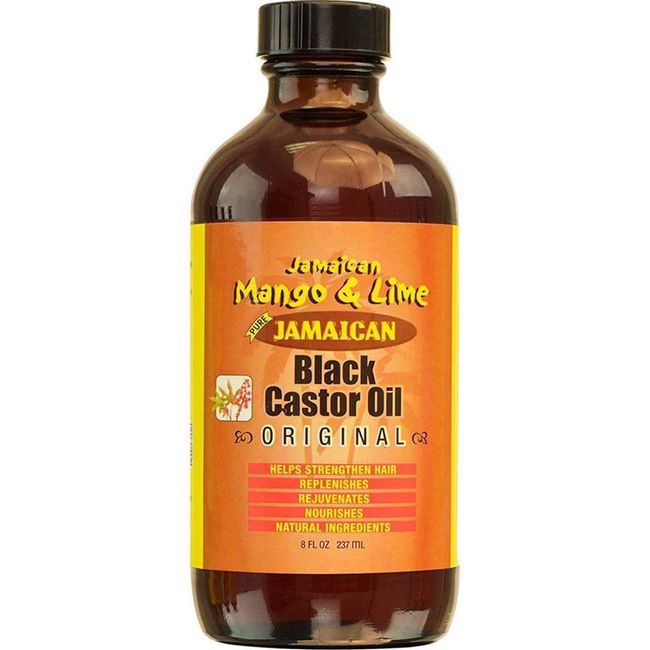 [JAMAICAN MANGO&LIME] PURE ORGANIC BLACK CASTOR OIL TREATMENT ORIGINAL 8OZ