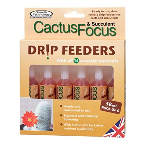 Growth Technology GTCFD6 Cactus & Succulent Focus Drip Feeders (6 x 38ml Pack)