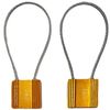 KetoPlastics 2X Shipping Steel Drum Locks Wire Security Barrel Lock Secuity Coded Single Use Lock (2 Locks)