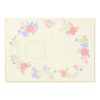 Midori B6 33271006 Colored Shikishi Bifold with Envelope Wreath Pattern