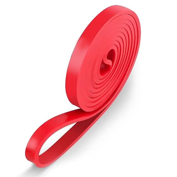 Fitness Tube, Exercise Bands, Training Tube, Muscle Training Tube, Natural Rubber Resistance Band, Resistance Band, Yoga, Shaping, Pilates, Unisex, Strength Training, Lymphtig Muscles, Red