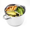 Stacking Steaming Basket with Feet - Instant Pot Or Other Branded Pressure Cooker Insert Or Saucepan Divider. Removable Parts for Cooking Food Separately. Stainless Steel. for Vegetables & Pasta.