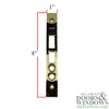 Baldwin Armor Faceplate For Latch Deadbolt Polished Brass Faceplate