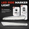 For Chevy Corvette C6 2005-2013 Clear Lens LED Front & Rear Side Marker Lights