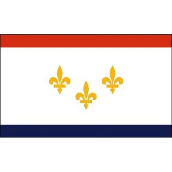 New Orleans Louisiana Polyester Flag 3' x 5'
