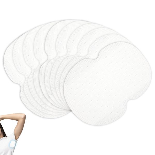 120pcs Underarm Sweat Pads, Armpit Sweat Pads Underarm Sweat Pads for Women and Men Soft Sweat Pads for Under Arms Sweat Absorbing Stickers Underarm Invisible Sweat Pads for Armpits (White)