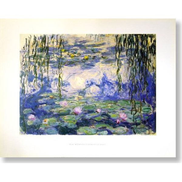 Claude Monet [Water Lilies and Willow Branches] ◆ Print Poster