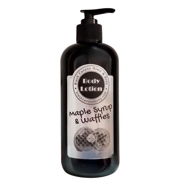 Black Canyon Maple Syrup & Waffles Scented Luxury Body Lotion with Lanolin and Jojoba Oil, 8 Oz