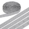 sourcing map 8 Yard Snap Button Tape, Polyester Plastic Snap Button Trim, Sewing Press Stud Ribbon Replacement for DIY Craft Clothes Fabric Sewing, Light Gray