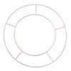 Basic Wire 8in Flat Wreath Ring - Single Floristry Hoop Frame