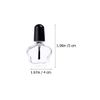 KESYOO Manicure Bottle, Enamel Bottle, Empty Bottle, Small Bottle, 0.2 fl oz (5 ml), Refill, Handmade Cosmetics, Travel Supplies, Glass, Black, Pack of 10