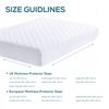 ZOUK Quilted Small Double Mattress Protector, Hypoallergenic, Extra Deep Mattress Protector Small Double Bed (122X190+30cm)
