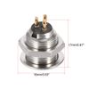 sourcing map Mini 3 Pin XLR Male Socket Microphone Chassis Panel Mount Aviation Circular Connector 4Pcs