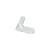CRL 5/16" White Square Cut Frame Corner - 100 Pack