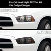 BOGAR TECH DESIGNS Full Headlight Head Light Tint Kit Compatible with Dodge Charger 2011-2014, Light Smoke