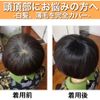 Luce brillare Wig, Men's, Partial Wig, Human Hair, Whorl, Top of the Head, Medical Use, Domestic Manufacturer, Hair Plus Wide + (Natural Black)