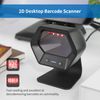 NETUM 1D 2D QR Presentation Scanner Hands-Free USB Barcode Scanner Omnidirectional Wired Bar code Reader for Mobile Payment Computer Screen Scan Support PDF417, Securpharm Code(Data Matrix) NT-7060