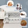 Boho Couch Cover for Dogs Washable Grey Rhombic Couch Sofa Protector for Lovesea