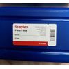 2 pk Staples Snap Plastic Cases Clear & Translucent Blue