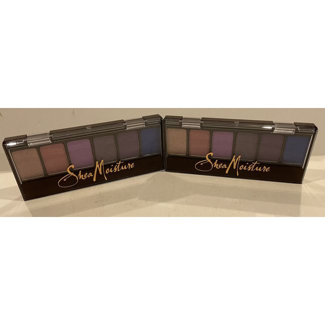 SHEA MOISTURE MINERAL EYESHADOW PALETTE-WET/DRY 2 X 0.27OZ NIB 2 PCS.