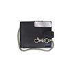Personalised Black Engraved Genuine Real Soft Leather Chain Wallet