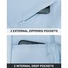 Fleece Jacket Women Lightweight Soft Fleece Athletic Running Track Jackets Slim Fit Workout Jacket with Thumb Holes(Light Blue,Large)