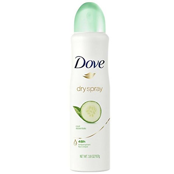 Dove Deodorant Dry Spray Cool Essentials Antiperspirant, 3.8 Ounce (Pack of 3)