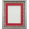 Frame Company Mancini Silver 14x11 Frame With Red Mount For A4