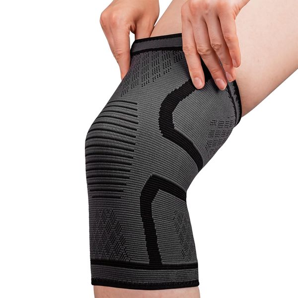 Pure Health Knee Support Brace Compression Sleeve for Arthritis, Joint Pain, Ligament Injury, Meniscus Tear, ACL, MCL, Tendonitis, Pain Relief (Pack 1 XL)