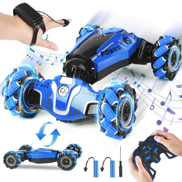 ZSYMIMRC RC Car,RC Stunt Car, 2.4 GHz Remote Control Gesture Sensing Toy Car Hand Control Stunt RC car Toys for Children Aged 3-12 Years, Birthday Presents