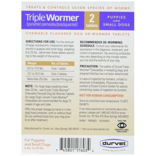 Triple Wormer Broad Spectrum De-Wormer