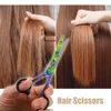 VOCOSTE Hair Scissors Hair Cutting Scissors Professional Barber Scissors Stainless Razor 17.5cm Multicolor