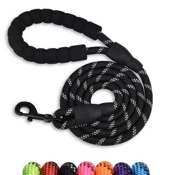 Panykoo 5/6 FT Strong Pet Dog Leash with Soft Padded HandleHighly Reflective ...