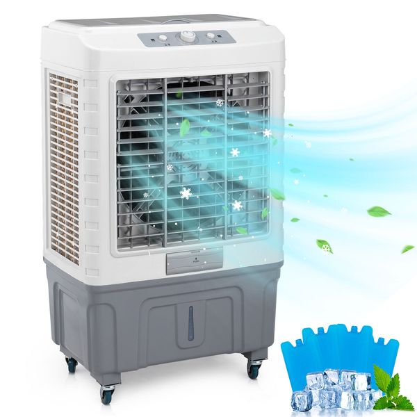 Evaporative Air Cooler 3-IN-1 Windowless Portable Air Conditioner 3 Mode 3 Speed