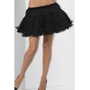 Smiffys Petticoat, Schwarz, mit Satin-Bund