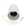 E27 Keyless Pull Chain Lampholder,E26 E27 Vintage Edison ES Screw Plastic Light Socket Pendant Fitting Set (White)