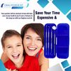 TRISBRO Dental Care Set Dentist Tools Kit, Professional Calculus and Plaque Remover Set, Dental Hygiene Kit, Teeth Plaque Remover Tool Metal Tooth Pick and Dental Mirror(Blue)