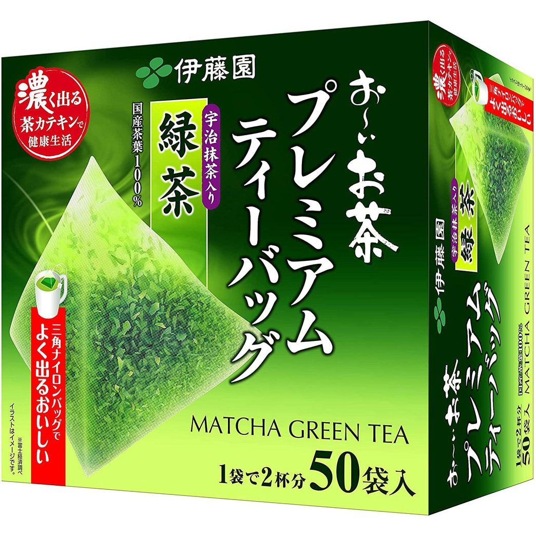 Itoen Oi Ocha Premium Japanese Green Tea Matcha Blend 50 Bags
