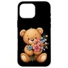 iPhone 16 Pro Max Teddy Bear With Flowers Case