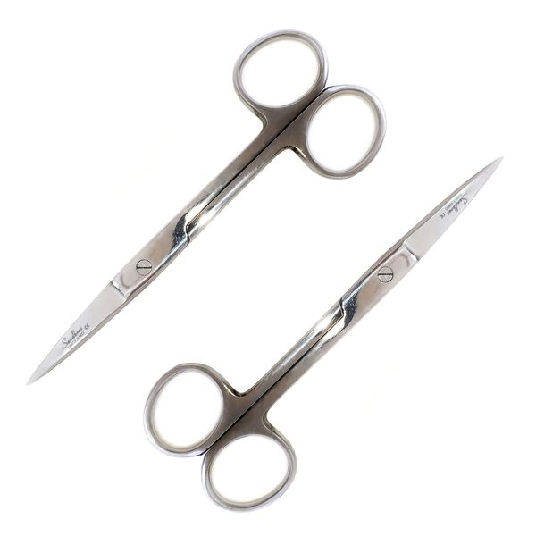 2X Nursing Sharp/Sharp Dressing Scissors Autoclavable S122 Polish